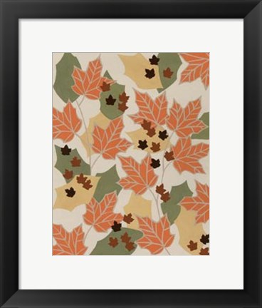 Framed Tangerine Autumn II Print