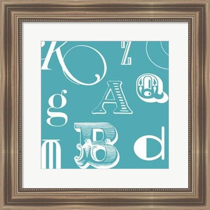 Framed Fun With Letters I Print