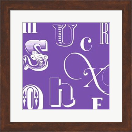 Framed Fun With Letters III Print