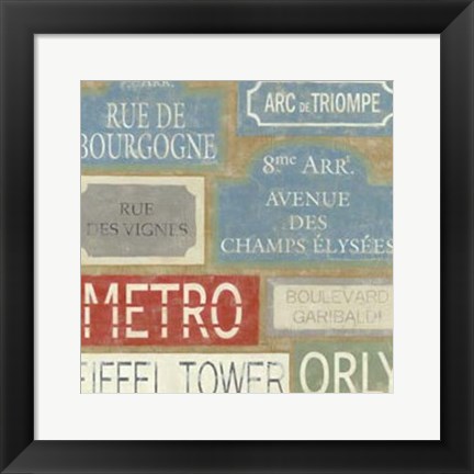 Framed Tour of Paris Print