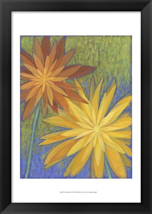 Framed Floral Burst I Print