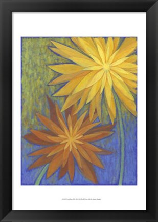 Framed Floral Burst II Print