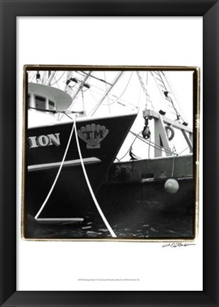 Framed Fishing Trawler I Print