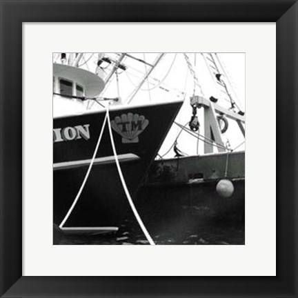 Framed Fishing Trawler I Print