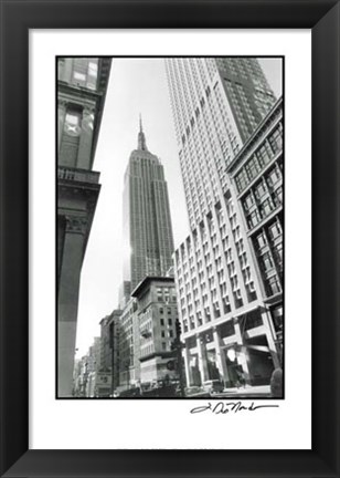 Framed Empire State Building III Print