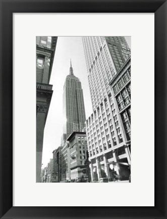 Framed Empire State Building III Print