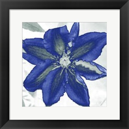 Framed Indigo Star I Print