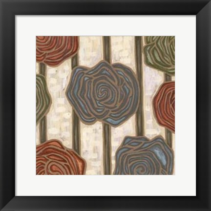 Framed Mod Rosettes III Print