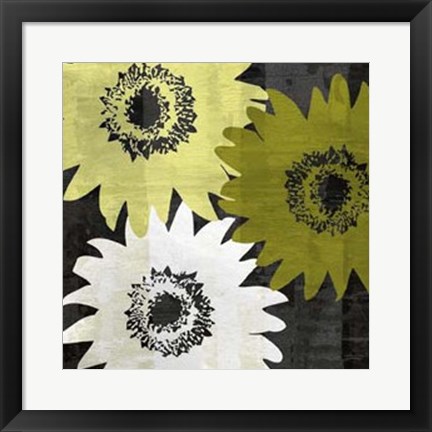 Framed Bloomer Squares II Print