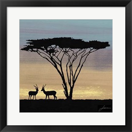 Framed Savanna III Print