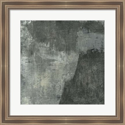 Framed Gray Abstract I Print