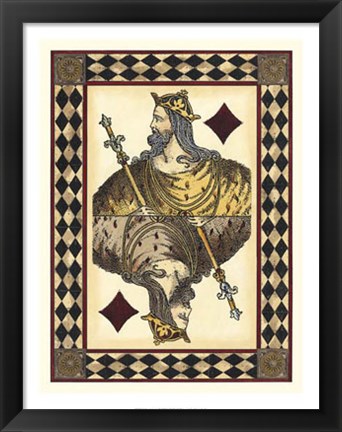 Framed Harlequin Cards II Print