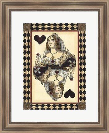 Framed Harlequin Cards III Print