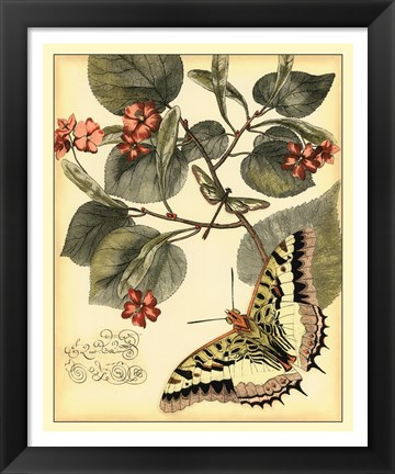 Framed Whimsical Butterflies I Print