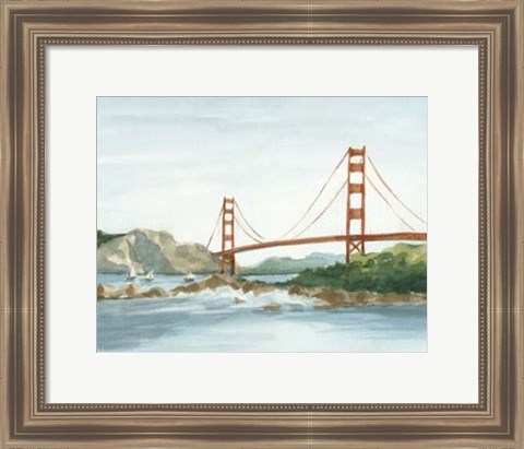 Framed Plein Air Cityscape III Print