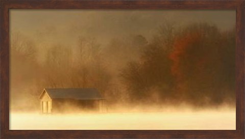 Framed Morning on Spring Creek Print