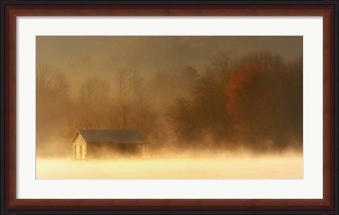 Framed Morning on Spring Creek Print