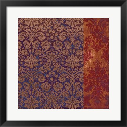 Framed Moroccan Damask II Print