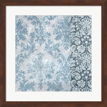 Framed Chambray Damask II Print