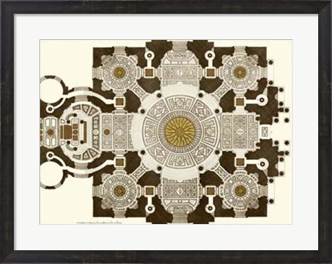 Framed French Marquetry III Print