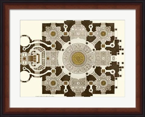 Framed French Marquetry III Print