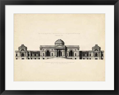 Framed Antique Facade III Print