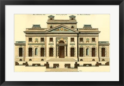 Framed Architectural Facade V Print