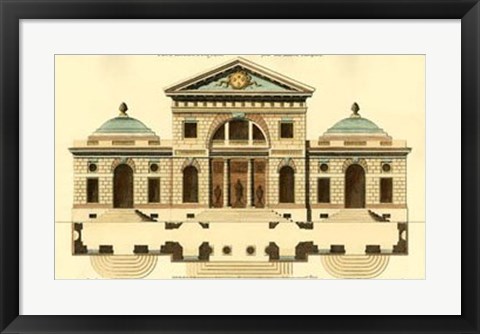 Framed Architectural Facade VI Print