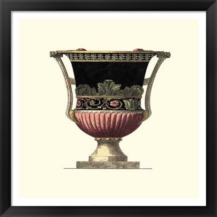 Framed Large Giardini Urn I Print