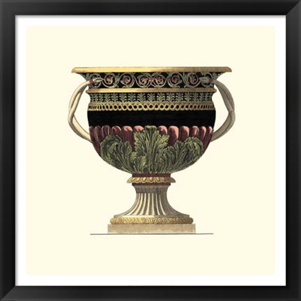 Framed Large Giardini Urn II Print