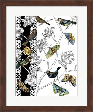 Framed Aviary I Print