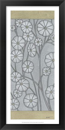 Framed Shimmering Daisies I Print