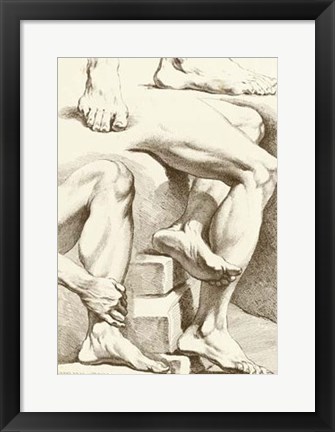 Framed Study of Feet Print