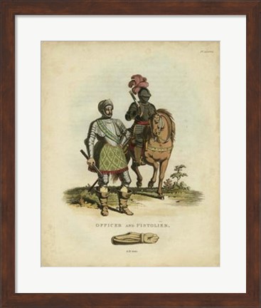 Framed Men in Armour V Print