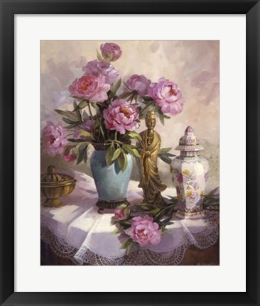 Framed Pink Peonies Print