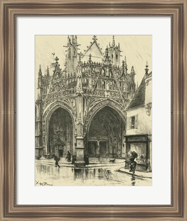 Framed Ornate Facade I Print