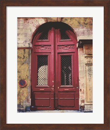 Framed Weathered Facade III Print