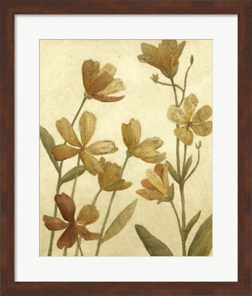 Framed Wildflower Field II Print