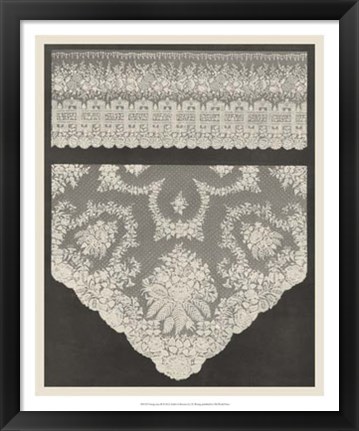 Framed Vintage Lace III Print