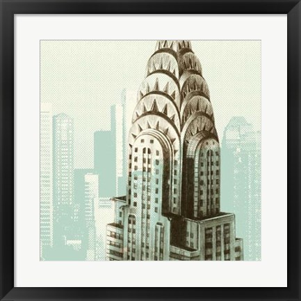 Framed Architectural Overlay I Print