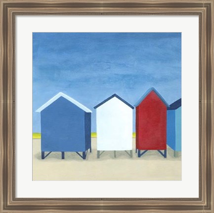 Framed Beach Retreat II Print