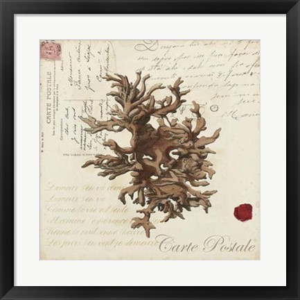 Framed Romance du Mer III Print