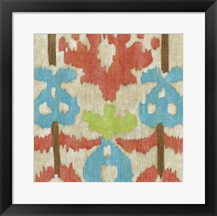 Framed Island Ikat II Print