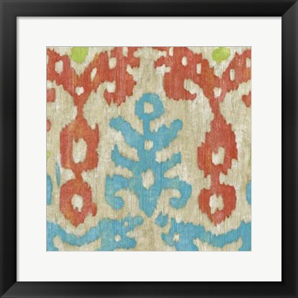 Framed Island Ikat III Print