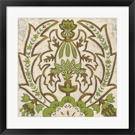 Framed Lotus Tapestry II Print