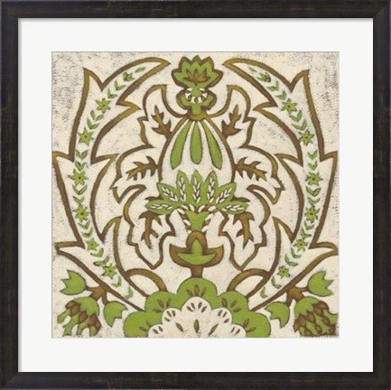 Framed Lotus Tapestry II Print