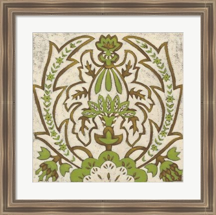 Framed Lotus Tapestry II Print