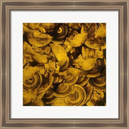 Framed Nautilus in Gold II Print