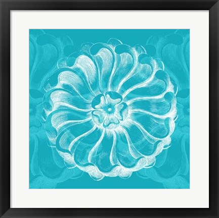 Framed Chromatic Rosette III Print