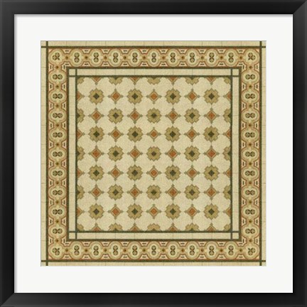 Framed Italian Mosaic II Print